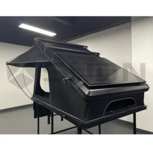SUV Car 3-4 Person X-Hinge Rooftop Tent Hard Shell Aluminum Waterproof Canvas Fabric Overlanding Camping RTT