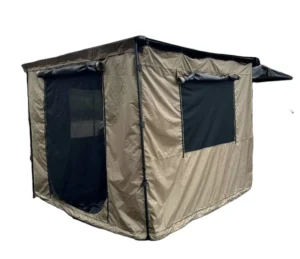 SUV Car Roof Side Awning Tent with LED Light Outdoor 4×4 Offroad Vehicle Shelter for Camping