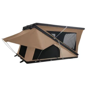 SUV Car Rooftop Tent 3 Second Hydraulic Setup Waterproof Oxford Canvas ABS Shell Aluminum Steel 4 Season