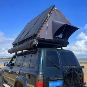 SUV Oxford Waterproof Hard Shell Roof Top Tent with Quick Setup for Camping Vehicles Four Season Use 2 3 Person Capacity