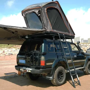 Oxford Fabric Hard Shell Rooftop Tent for Jeep SUV Truck Camping Car 2 3 Persons Four Season Waterproof Quick Setup Aluminum