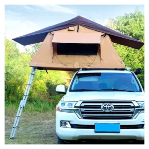 SUV Portable Automatic Rooftop Soft Shell Aluminum Tent for Car Trailer with Straight Bracing