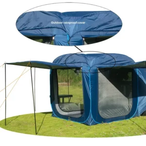 SUV Rear Roof Tent Camping Skylight Portable Folding Outdoor Four season Double layer Waterproof Tent for 3 4 People Easy Open