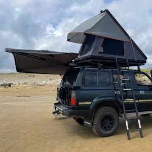 SUV Rooftop Camping Tent Oxford Fabric Waterproof Quick Setup Four Season Use Aluminum Alloy Frame Double Layer 3000mm+