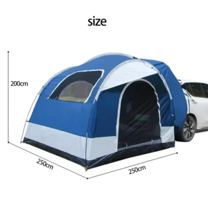 SUV Rooftop Rear Mounted Camping Tent for 3 4 Persons Double Layer Oxford Cloth Multi Functional Portable 3000mm