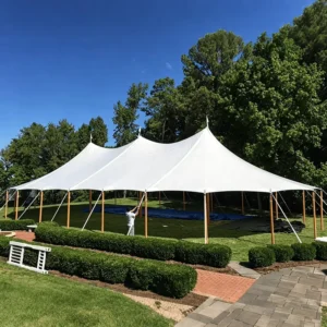 Sailcloth Tent Canvas Pole Marquee Waterproof Outdoor Party Tent with Wood Aluminum Steel Frame