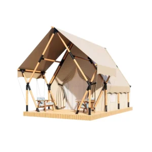San Hima Outdoor Camping Car Rooftop Sauna Tent PVC Fabric Straight Bracing Type One Bedroom Structure