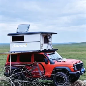 Sanmi Electric Rooftop Tent Automatic Opening Rooftop Tent Heat Insulation Custom Design for Overseas Camping Tent