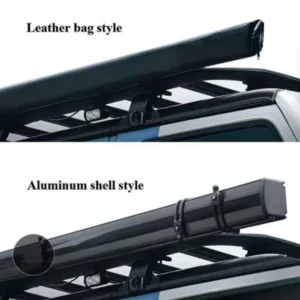 Semi-Automatic SUV Truck Car Awning Waterproof Aluminium Overland with LED Modern Canvas Roof Top Tent