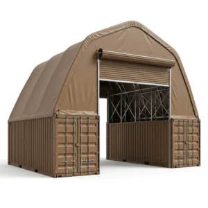 Shelter Booth Container Security Fabric Building Storage Barn Hoop Galvanized Certified Structure Fertilizer b1 Galvanized Steel