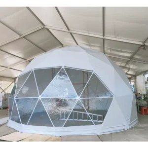 Shelter Tent 4m 5m 6m Camping Tent Glamping Geodesic Transparent Tent for +5 People