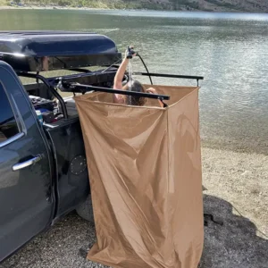 Shower Tent Car Side Bathing Foldable Camping Mobile Toilet Changing Outdoor Car-Mounted Four-Season Waterproof Oxford Cloth