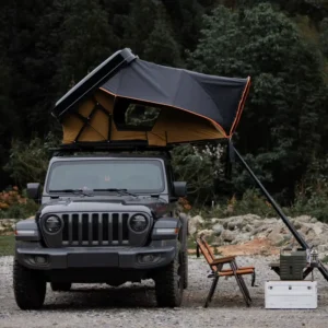 Side Opening Rooftop Tent Hard Shell Car Roof Tent Top Aluminum ABS