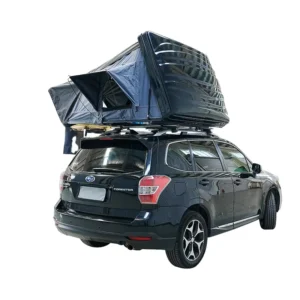 Side-Reversing Hard Shell Rooftop Tent with Annex Four-Season Double Layer Automatic Opening Durable Portable One-Bedroom