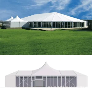 Simple Custom Premium Large Aluminium Modern Outdoor Event Tent for Weddings Catering Wind Resistance Conference Study Tours