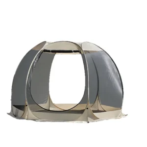 Single-Layer Portable Pop-Up Family Camping Tent, UV-Resistant, Spacious, Ventilated, All-Season