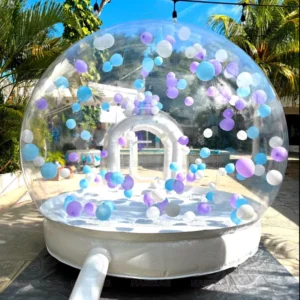 Single Tunnel Transparent Bubble House Large Outdoor Yard Party Clear Inflatable Dome Bubble Tent Bounce House Dome
