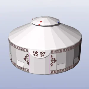 Six Meter Diameter Yurt Tent Double Layer Four Season Waterproof Windproof PVC Cover for Camping Glamping