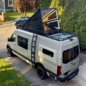 Slim Hard Shell Low Wind Resistance Aerodynamic Car Rooftop Tent