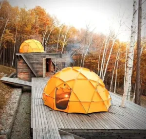 Small Garden Igloo Dome Tent with PVC Geodesic Dome House