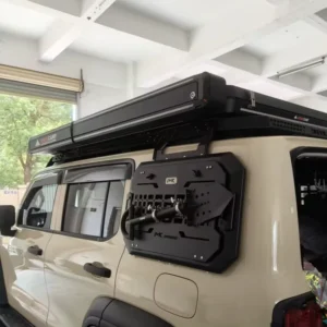 Smarcamp Portable and Light Weight 270° Car Awning with Aluminum Shell for Camping with LED Light