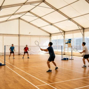 Snow-Load-Resistant Waterproof Modular Sports Tent for Cold-Climate Sports Centers