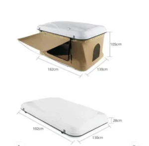 Soft 3-Person Rooftop Tent for Car Camping