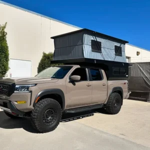 Soft Roof Top Tent Pickup Truck Camper Shell Lightweight Canopy for Europe Road Trip Camping
