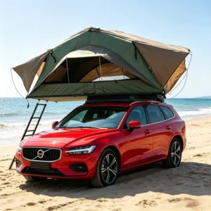 Soft Shell Aluminium Car Rooftop Tent Roof Top Tent Soft Shell RTT Ultra Thin Rooftop Tent for Car