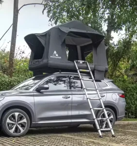 Soft Shell Aluminum Rooftop Tent for Outdoor Camping, 2-3 Person