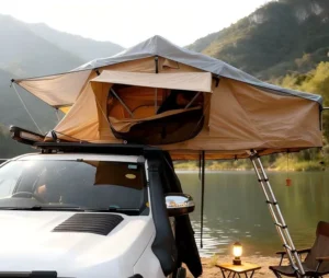 Soft Top Car Roof Top Tent Vehicle Mounted Awning Outdoor Sun Protection Camping Gear for Sun Shading