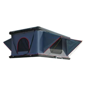 Solar Panel Equipped Aluminum Hard Shell Rooftop Tent Waterproof for Outdoor Trips