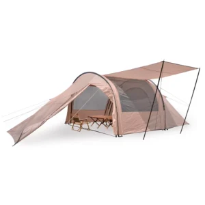 Source Factory Glamping Tunnel Tent 4-5 Person Large Waterproof Camping Outdoor Family Tents