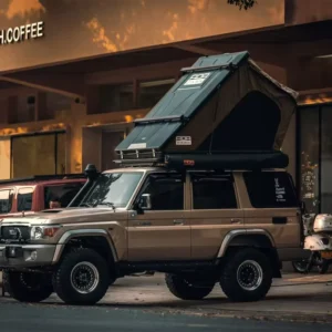 Source Factory Rtt Tent Rooftop Hard Sided Led Light Bar Hardshell Rooftop Tent With 2.3m Ladder