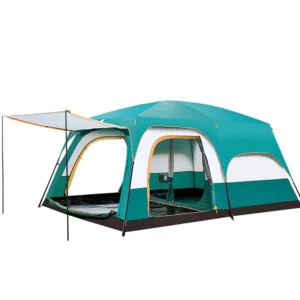 Source Factory Waterproof Outdoor 5 to 10 Person Camping Glamping Inflatable Party Rooftop Tent With Two Bedroom