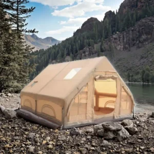 Spacious Family Tent 12 Sq m Inflatable 4 6 Persons Air Tent Fast Set up 4 Seasons Winter Inflatable Outdoor Insulated Tent