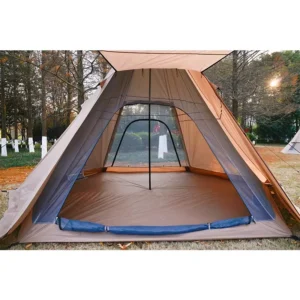 Spacious Stable Octagonal Pyramid Tent 8 Person Four-season Outdoor Rainproof Windproof Camping Shelter One Bedroom Structure