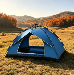 Spacious Waterproof One Bedroom Family Camping Tent for Group Holiday Automatic Ventilated Mesh Windows Four season Ready Use