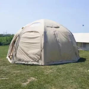 Spherical Polyhedral Inflatable Camping Dome Tent Ventilated Breathable Panoramic