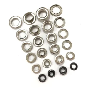 Stainless Steel Nickel-Free Plated Metal Curtain Eyelets Clawed Design for Tents and Garments 8mm-22mm