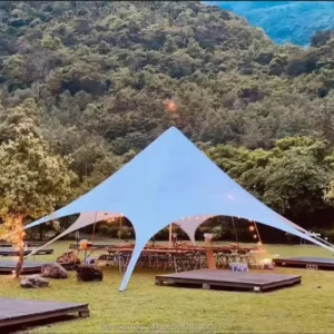 Star Shelters for Outdoor Events Unique Star shaped Tents with Tensioned Fabric Structure