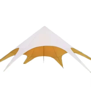 Star shaped Rainproof Oxford Cloth Canopy Camping Tent with PU Coating Outdoor Dome Shelter Rain & UV Protection Sun Shade