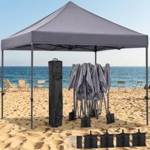 Steel Aluminum Frame Pop up Canopy Tent 10×10 Waterproof for Trade Show Outdoor Event Advertising Shelter Tent