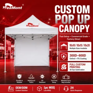 Steel Folding Tent 3x3m Waterproof Pop Up Canopy for Exhibition Event OEM ODM Manufacturer