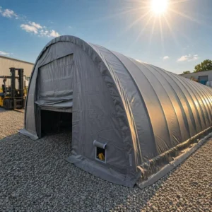 Steel-Frame Container Garage Carport Shelter Storage Tent for Outdoor All-Weather Protection