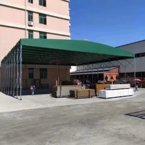 Steel Frame Retractable Mobile Tent for Car Parking & Garage Large PVC Event Tent