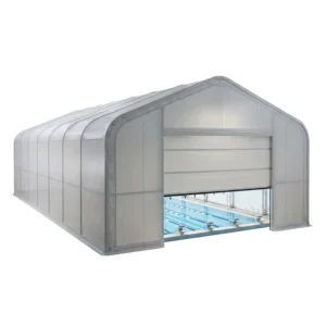 Steel Industrial Outdoor Fabric Enclosure Clear-Span Membrane Warehouse Building