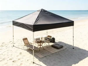 Steel Powder-Coated Pop-Up Canopy for Outdoor Use