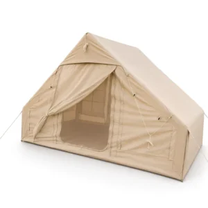 Stormproof Professional Inflatable Tent Heavy Duty 420D Reinforced Waterproof All weather 6.3sqm Khaki 300x210x200cm Villa