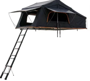 Straight-Support Hard Shell Pyramid Rooftop Tent, Double Layer, Four-Season Waterproof, >3000mm